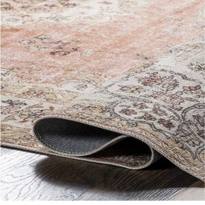 • FINAL - nuLoom ren machine washable vintage floral rug • FREE Shipping!